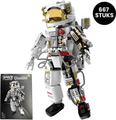 Qualitá Robot Bouwpakket Astronaut – Educatief Speelgoed – Robot Speelgoed - Robot Bouwpakket - STEM speelgoed – Programmeren Voor Kinderen - Interactief Speelgoed – 667 Onderdelen