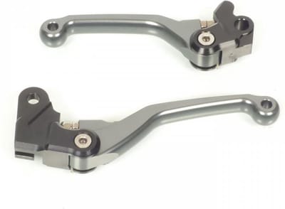Paire de levier articulés coloris titane pour moto Honda 80 CR 1998 à 2007 Neuf