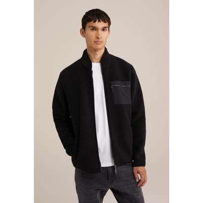 We Fashion Cardigan With Zipper Black Maat: XXL | Lichte Jassen Outlet | Heren | Zwart