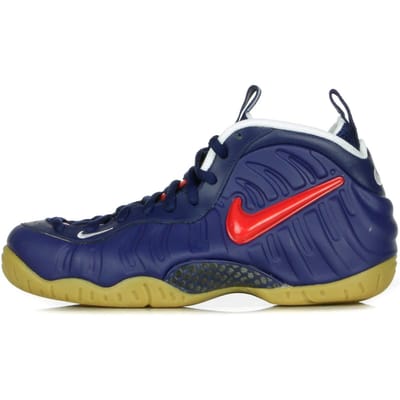 Air Foamposite Pro Hoge herenschoen Blauw Void/Universitair Rood