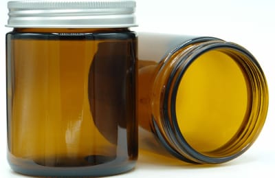 Lege Potten 250ml Glas 10 stuk - Glazen Potten Leeg met Schroefdeksel - Bruin, Amber - Aluminium Schroefdeksel