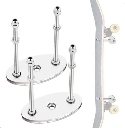 Skateboard Wandhouder - Deck Hanger - Opbergen - Robuust Metaal - 2x1x1 cm - Zilver