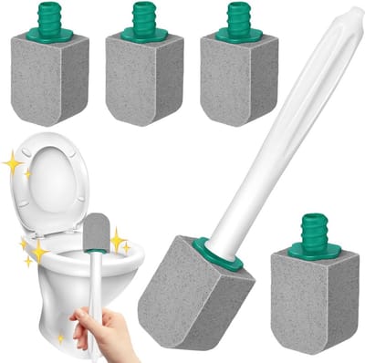 Puinsteen Reiniger met Handvat voor Toilet, Badkamer en Keuken - 5 Stuks