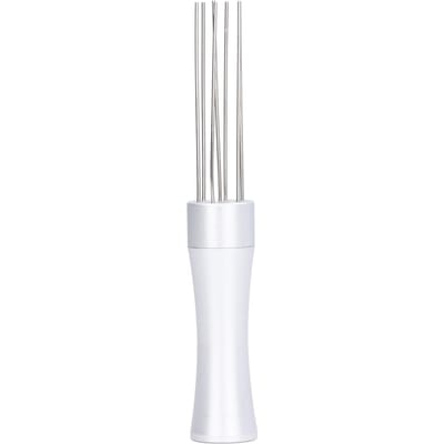 Aiguille à café professionnelle pour poudre de café, tamper manuel pour poudre de café, argent L white