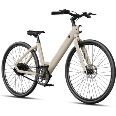 Freedare JB1015 Instap Elektrische Fiets voor Vrouwen, 36V 10Ah Samsung Batterij goud