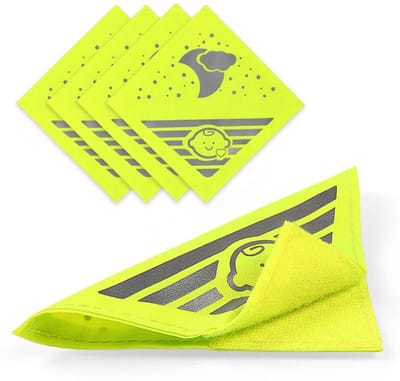 aladdien - Reflectoren voor Kinderwagens - Veiligheidsreflectoren - Neon Geel - Geschikt voor Fiets en Kinderwagen - 4 Stuks - Universele Reflectoren