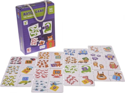 Playos® - Leren Tellen - 30 Puzzelstukken - Dieren - Educatief Spel - Dierherkenning