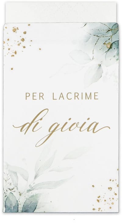 Dailygoods- Trouwbedankje 100 Stuks - Italiaanse Zak - Gastengeschenk - Trouwen - Wit - Perfect voor Italiaanse Vrienden - Trouwtas