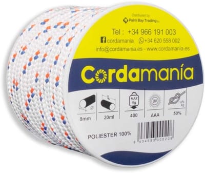 Touw Wit - Bevestigingsmateriaal - Diverse Klussen - Sterk Polyester - 8 mm - Wit
