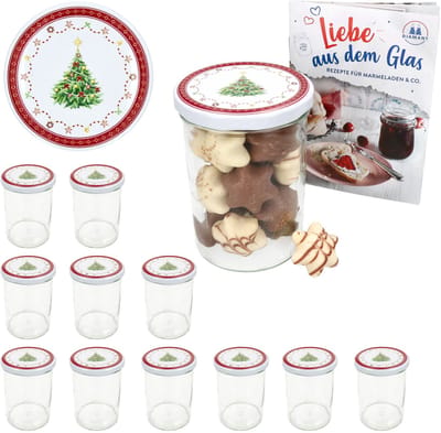 Set van 12 bekers 435 ml To 82 Christmas dream deksel incl. receptenboekje