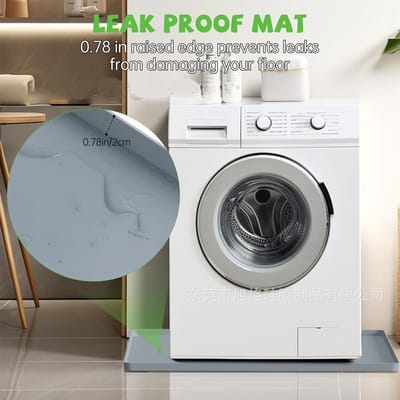Siliconen Wasmachine Mat - Antivibratie & Waterdichte Appliance Pad