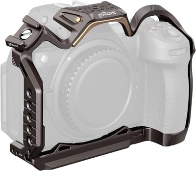 Aluminium Camera Cage voor Nikon Z6 III met Snelle Bevestiging, Koud Shoe en Volledige Bescherming voor Videografie en Fotografie - 4521