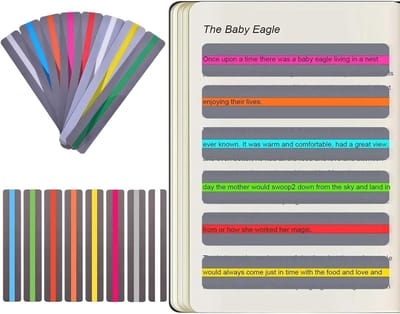 Leesstrepen Set - Geleide Linialen - Leeshulp Dyslexie - Kleurrijke Strips - 10x5 cm - Diverse Kleuren