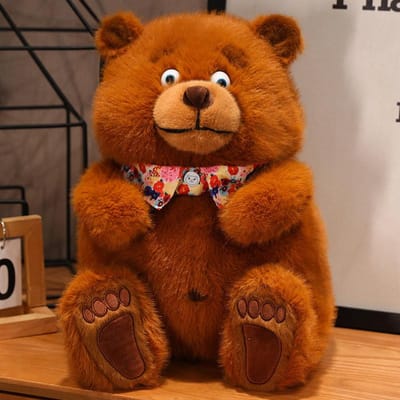 Nieuwe Kerstbeer Lieve Teddybeer Pluche Speelgoed Gevuld Schattige Beer Pop Jongens&Meisjes Valentijnsdag Cadeau Kinderen Baby Kerstcadeau orange