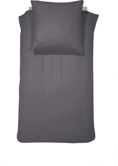 Cinderella Morning 1-persoons dekbedovertrekset 135x200cm flanel antraciet + 1 kussensloop 60x70