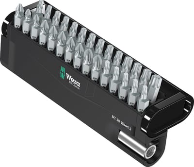 Wera Bit-Check 30 Wood 2 05057432001 Bitset 30-delig Kruiskop Phillips, Kruiskop Pozidriv, Binnen-T-profiel