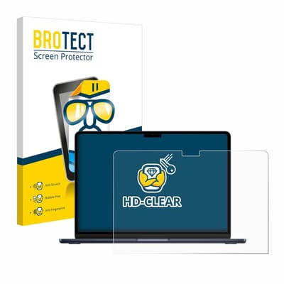 BROTECT - Screenprotector voor Apple MacBook Air 13" M2 2022 - Folie Beschermfolie transparant
