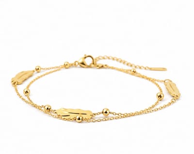 Armband - Goudkleurig- verguld - dames - Vrouwen - feest sieraden - verjaardag cadeau - cadeau - vakantie