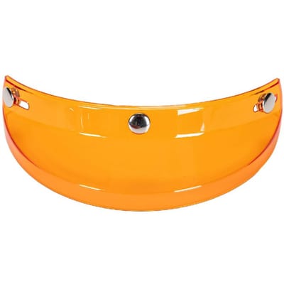 Universele motorfiets 3 drukknopvizier, opklapbaar, open helm, windscherm oranje