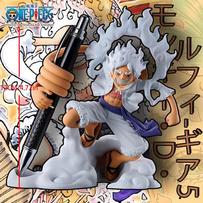 1 st Officiële One Piece Nika Luffy Bureau Penhouder Figuur Ornament Beste Leuke Cadeau voor Pasen/Valentijnsdag Must-have voor Anime Fans black