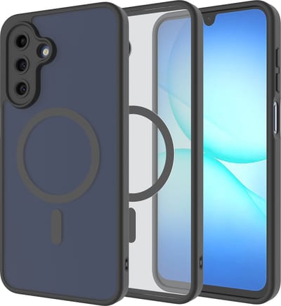Just in Case hoesje geschikt voor Samsung Galaxy A17 (4G / 5G) Hoesje geschikt voor MagSafe - Military Grade Backcover - Zwart