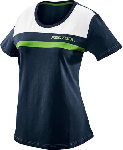 Festool 577309 T-shirt Maat: XL Donkerblauw, Groen, Wit