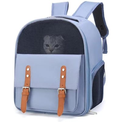 Grote Capaciteit Draagbare Kattenrugzak Ademende Huisdier Reistas Slijtvast Opvouwbare Kattenzak voor Kitten