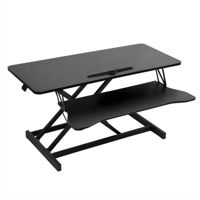 Bureau verhoger - 94cm breed - Ergonomisch - Voor thuiskantoor - Metalen afwerking - Verstelnbaar in hoogte - 15 tot 48cm