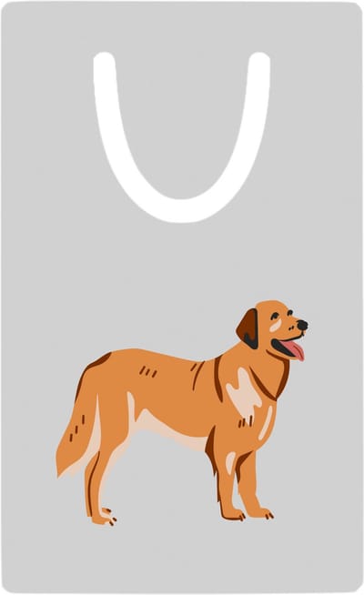 Hacebo® - Hond metalen boekenlegger - Honden - Dieren liefhebbers - puppy's - huisdieren sleutelhanger - Hondenpoot - Love my dog - hond - labrador - herdershond - border collie - dog Bladwijzer boekenleggers - 7.6 cm x 5cm