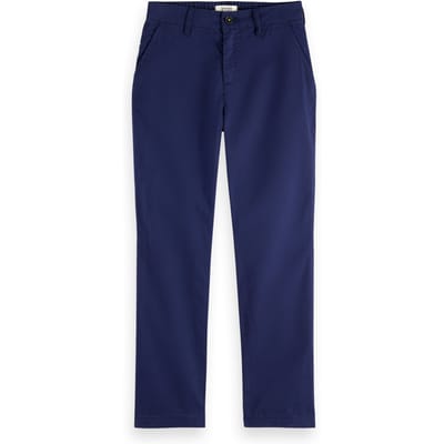 Scotch & Soda Boy Classic Loose-tapered Chino Navy Taglia: 8 | Pantaloni Outlet | kids | Blu