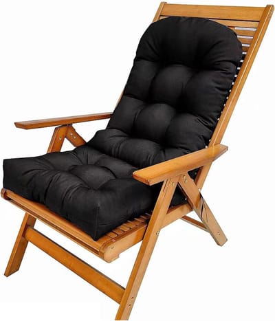 Zitkussen Buitengebruik - Dikke Mat - Comfortabel Zitten - Waterafstotend Polyester - 45x50x10 cm - Grijs