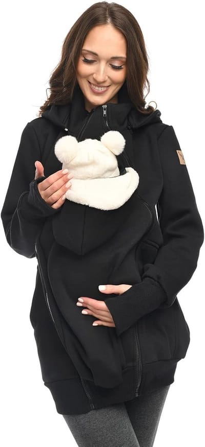 Draagvest voor Moeder en Baby 3-in-1 - Comfortabele Zwangerschapstrui met Draagfunctie