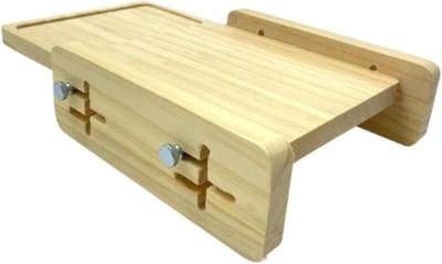 Broodsnijmachine Hout - Bakbenodigdheid Keuken - Zelf Brood Snijden - Verstelbare Dikte - 27.5 cm - Houtkleur