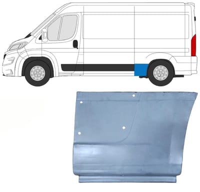 Reparatiepaneel achterspatbord voor Opel Movano 2021-2026 / Links