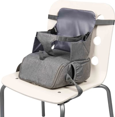 Dooky Stoelverhoger Baby & Kind – Reisstoel met 3-Puntsveiligheidstuigje – Lichtgewicht & Draagbaar – Met Opbergvak – 31x30x16 cm