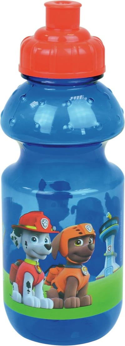 Paw Patrol bidon - 350 ml - kunststof - pop-up - drinkbeker - schoolbeker - beker - Drinkfles voor school