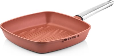 Westinghouse Performance Grillpan – Ø28 cm – PFOA-vrij – Inductie Pan – Oranje