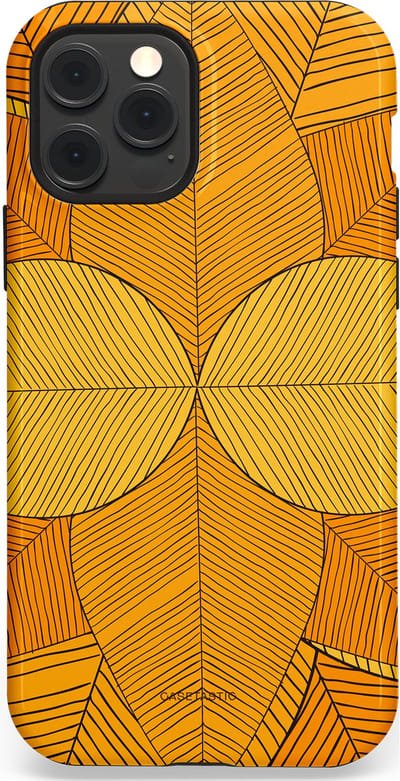 Casetastic Hoesje Geschikt voor Apple iPhone 12/12 Pro Magsafe - Stijlvolle Beschermende Duo-layer Case - Rasterblad