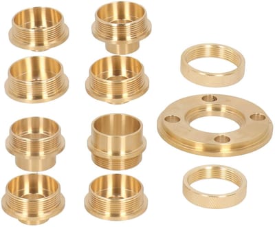 Dailygoody - 11 Piece Copper Template Milling Guide Set - Precisie Frezen - Ideaal voor Houtbewerkingsprojecten - Dovetail Joints - Hinge Guide - Robu...