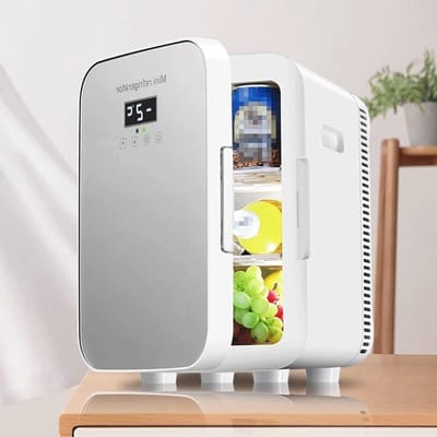 Mini Koelkast - Compact Koelapparaat - Producten Koel Houden - Intelligent Touchscreen - 8 Liter - Zilver