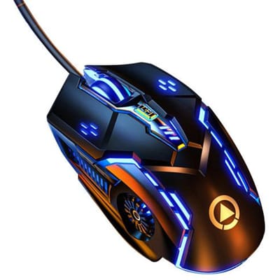 G5 Bekabelde Muis RGB Achtergrondverlichting 3200DPI E-Sports Accessoires Ergonomische USB Stille Computer Mechanische Muis zwart