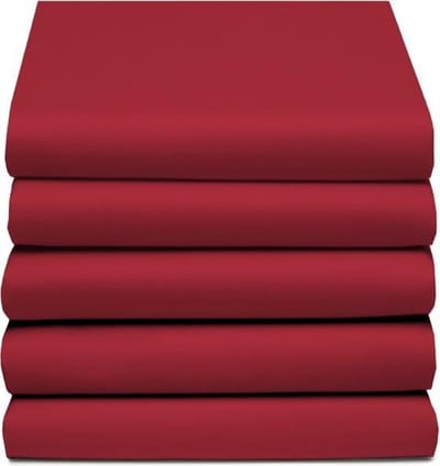 D'Orveige Hoeslaken Dubbel Jersey - Tweepersoons - 140x200 cm - Rood