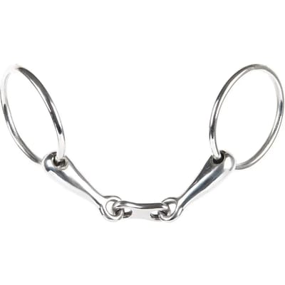 2-rings bit voor paarden met dubbele pauze Harry's Horse Flat link 16 mm