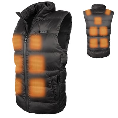 HEATDRY® Clothing - Verwarmde Bodywarmer Dames - BodyPuffed - Bodywarmer Verwarmd Outdoor - Black - Dames - Maat: M