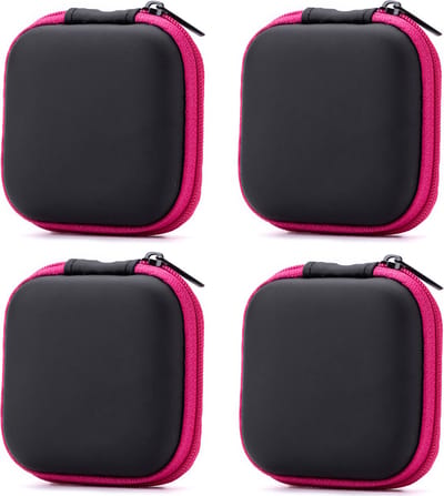 Oortjes Opberg Hoesje - Koptelefoon Case - Harde Beschermhoes - Voor Het Opbergen Van Oordopjes En Laadkabels - Voor de meeste merken - Case headphones In Ear - Oortelefoon Tas