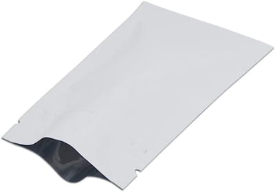 Allecto Plus - Gripseal zakjes 100 stuks, aluminiumfolie gripsluiting, mylar, levensmiddelen, geurdicht, matwit 12 x 18 cm.