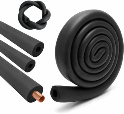 Isolatie voor leidingen van rubber, Ø 22 mm, 9 mm dik, 1.8 m lang - Ideaal voor verwarming en sanitair