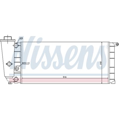 Radiator, motorkoeling NISSENS 61837