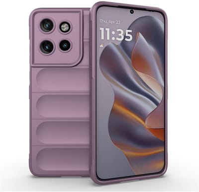 Coverup Hoesje - Geschikt voor Motorola Edge 50 Neo Hoesje - Coverup Hands-On Rugged Back Cover - Paars