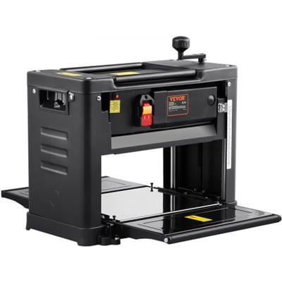 VEVOR Vandiktebank 1800W Schaafmachine 2x Schaafmes Dikteschaafmachine Maximale Zaagdiepte 0,3 cm Maximale Zaagdikte 15 cm Schaafmachine Ideaal voor Houtbewerking voor Timmerlieden Doe-het-zelvers en Decorateurs